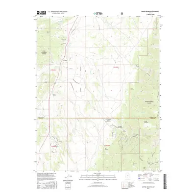 2017 Map of George Mountain, 2017 Print