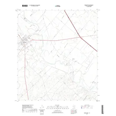 2019 Map of George West, 2019 Print