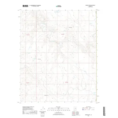 2018 Map of Georges Butte, 2018 Print