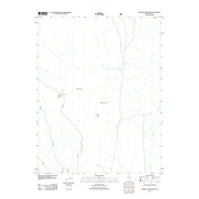 2012 Map of Georges Canyon Rim, 2012 Print