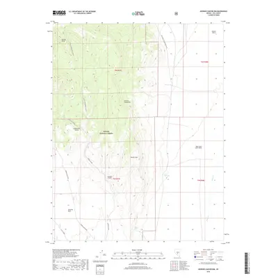 2018 Map of Georges Canyon Rim, 2018 Print