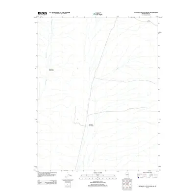 2012 Map of Georges Canyon Rim SE, 2012 Print
