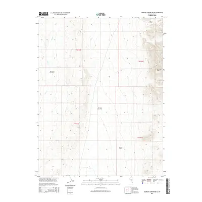 2014 Map of Georges Canyon Rim SE, 2014 Print