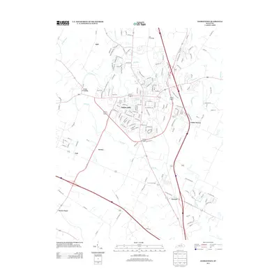 2013 Map of Georgetown, 2013 Print