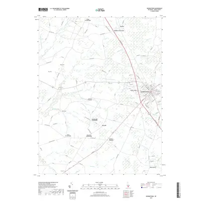 2019 Map of Georgetown, 2019 Print