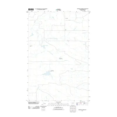 2011 Map of Gerhard Corner, 2011 Print
