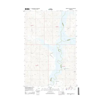 2014 Map of Germaine Coulee West, 2014 Print
