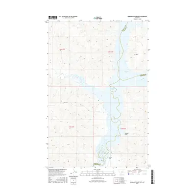 2017 Map of Germaine Coulee West, 2017 Print