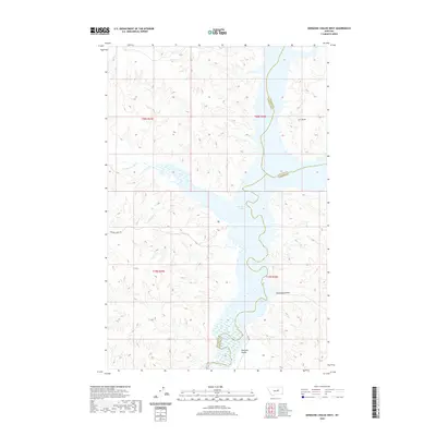 2020 Map of Germaine Coulee West, 2020 Print