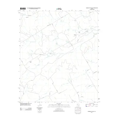 2012 Map of German Valley, 2012 Print