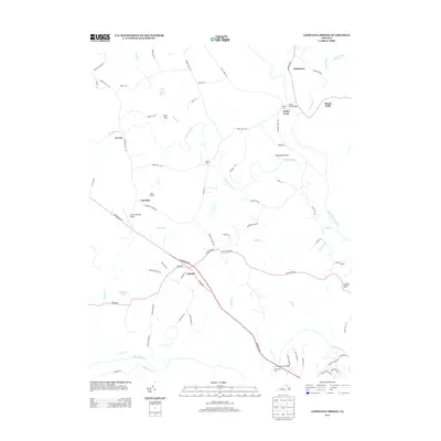 2013 Map of Germanna Bridge, 2013 Print