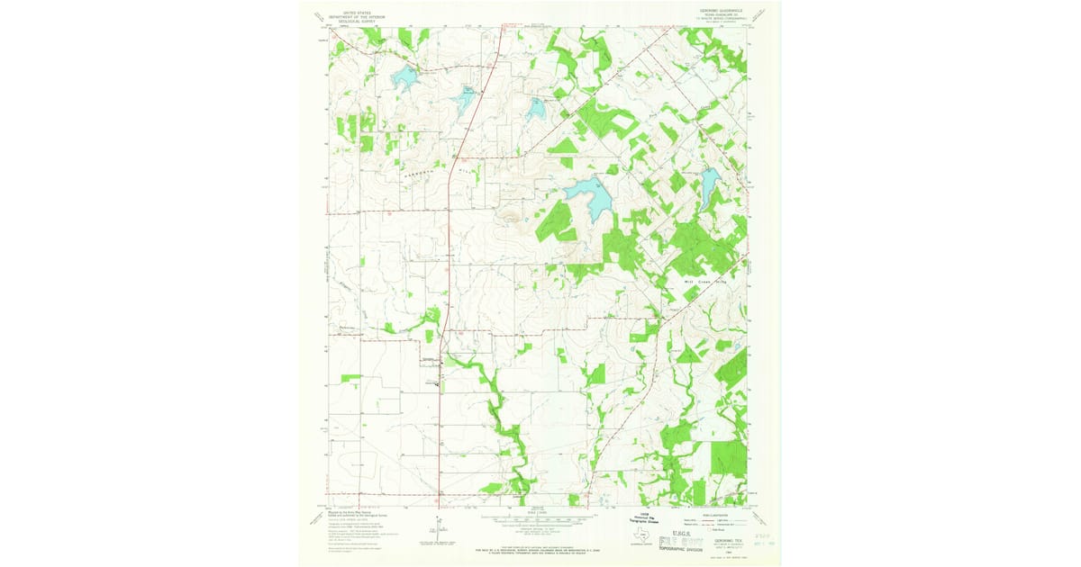 1964 Map of Geronimo, TX — High-Res | Pastmaps