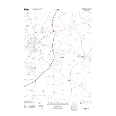 2013 Map of Gettysburg, 2013 Print