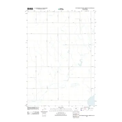 2012 Map of Gettysburg Municipal Airport NE, 2012 Print