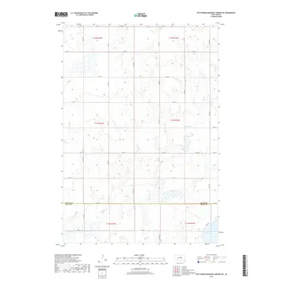 2017 Map of Gettysburg Municipal Airport NE, 2017 Print
