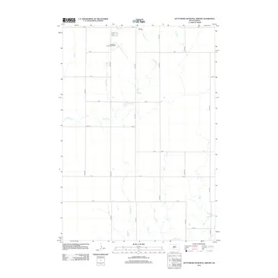 2012 Map of Gettysburg Municipal Airport, 2012 Print