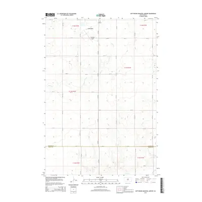 2015 Map of Gettysburg Municipal Airport, 2015 Print