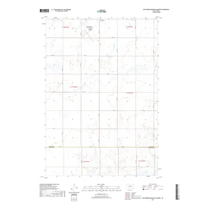 2017 Map of Gettysburg Municipal Airport, 2017 Print