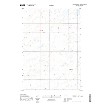 2017 Map of Gettysburg Municipal Airport SE, 2017 Print