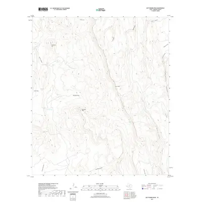 2019 Map of Gettysburg Peak, 2019 Print