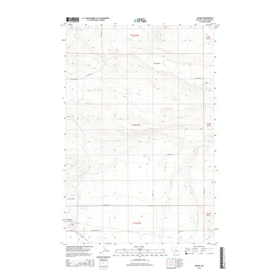 2014 Map of Geyser, 2014 Print