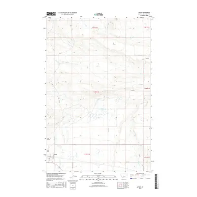 2017 Map of Geyser, 2017 Print