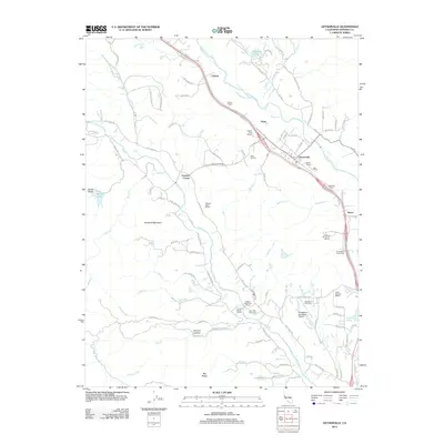 2012 Map of Geyserville, 2012 Print