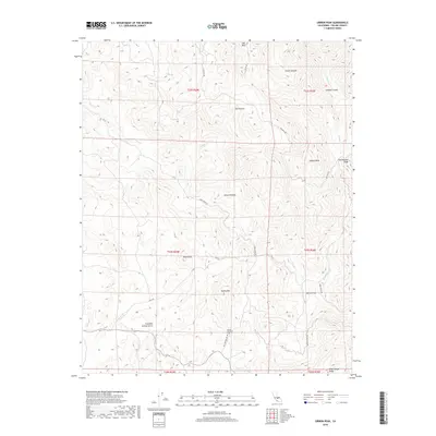 2018 Map of Gibbon Peak, 2018 Print
