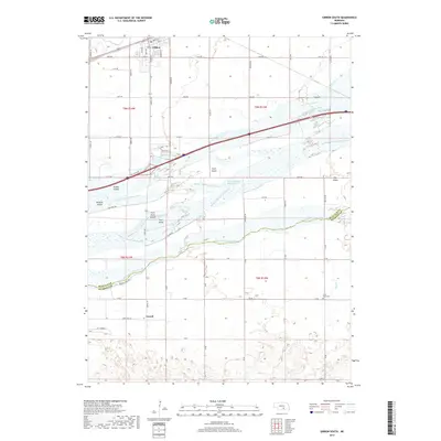 2017 Map of Gibbon South, 2017 Print