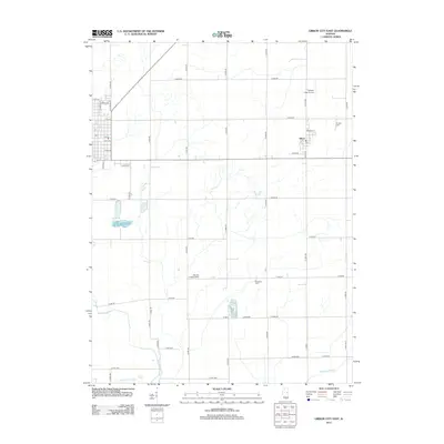 2012 Map of Gibson City East, 2012 Print