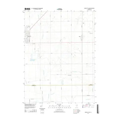 2015 Map of Gibson City East, 2015 Print