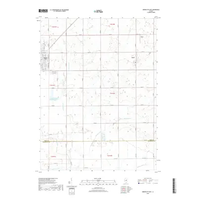 2018 Map of Gibson City East, 2018 Print