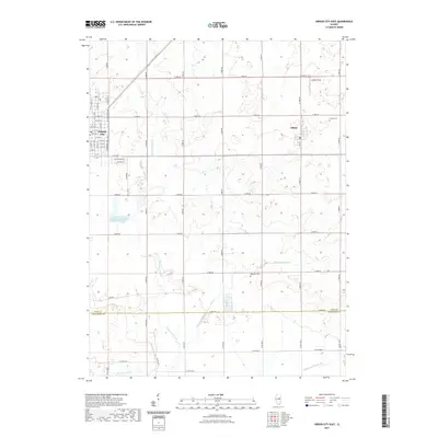 2021 Map of Gibson City East, 2021 Print