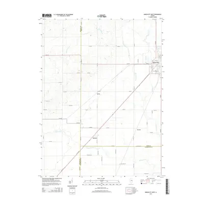 2015 Map of Gibson City West, 2015 Print