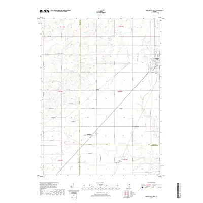 2018 Map of Gibson City West, 2018 Print