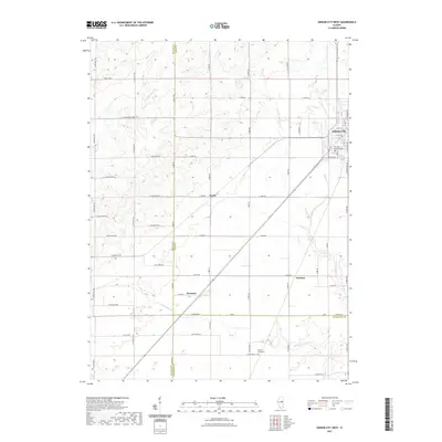 2021 Map of Gibson City West, 2021 Print