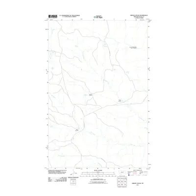 2011 Map of Gibson Coulee, 2011 Print