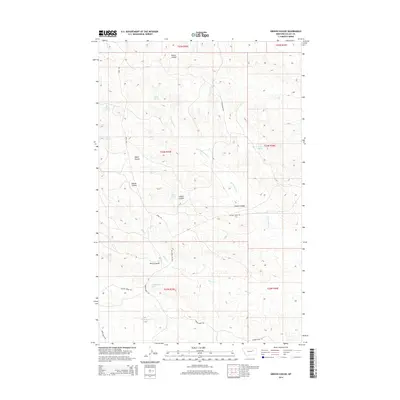2014 Map of Gibson Coulee, 2014 Print
