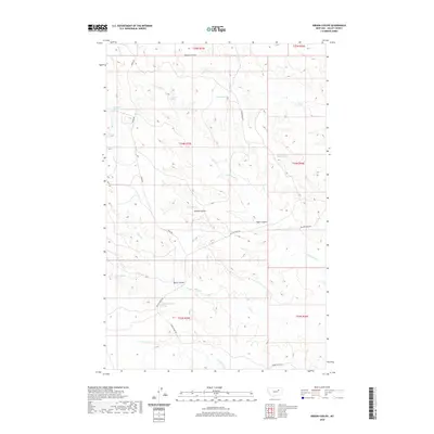 2020 Map of Gibson Coulee, 2020 Print