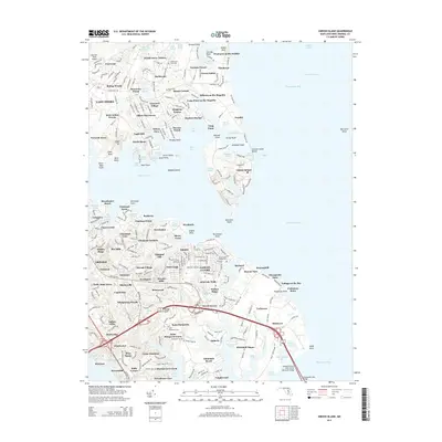 2014 Map of Gibson Island, 2014 Print