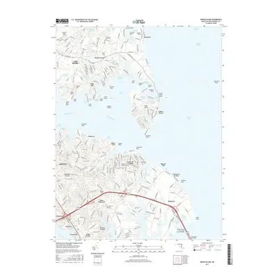 2017 Map of Gibson Island, 2017 Print