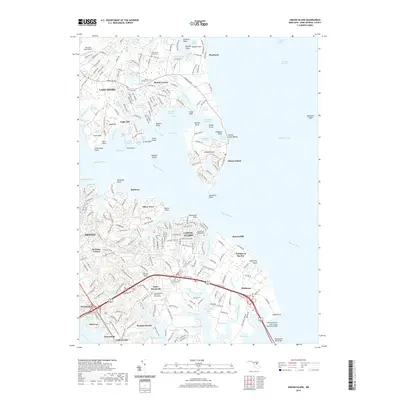 2019 Map of Gibson Island, 2019 Print
