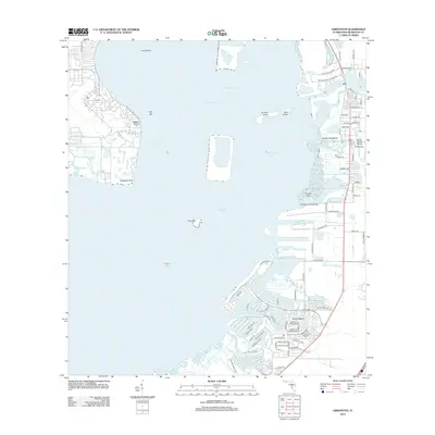 2012 Map of Gibsonton, 2012 Print
