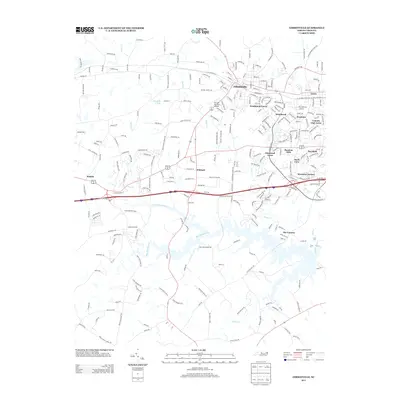 2013 Map of Gibsonville, 2013 Print