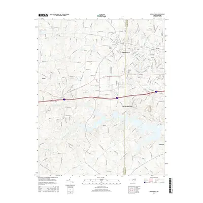 2016 Map of Gibsonville, 2016 Print