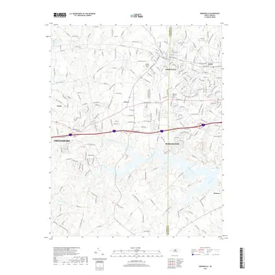 2019 Map of Gibsonville, 2019 Print