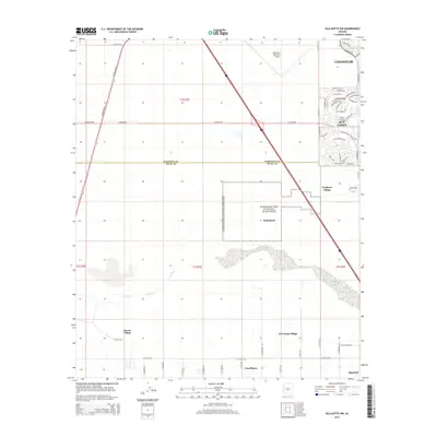 2014 Map of Gila Butte NW, 2014 Print