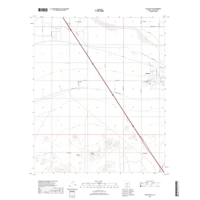 2018 Map of Gila Butte SE, 2018 Print