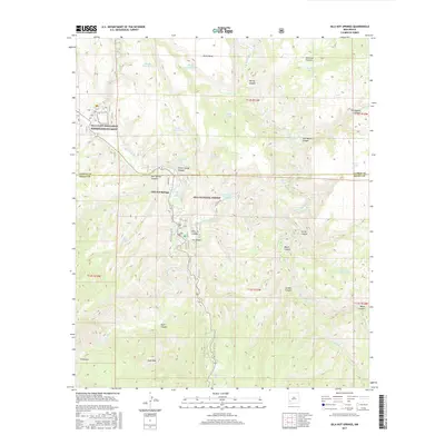 2017 Map of Gila Hot Springs, 2017 Print