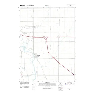 2010 Map of Gilbertville, 2010 Print